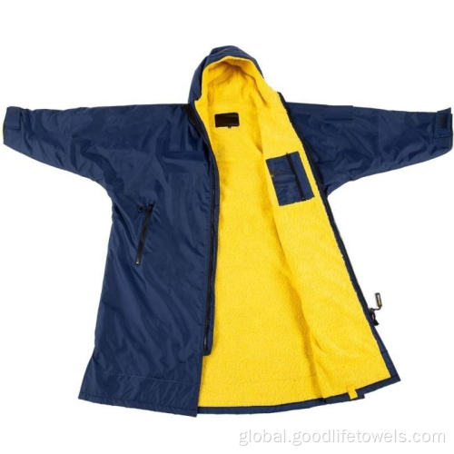 Waterproof Windbreaker Jackets Robes Dry Changing waterproof windbreaker jackets Robes with hood Factory